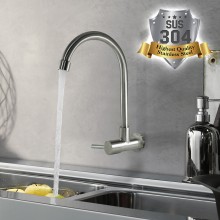 Mr. Plumber ET-100917Q-42-TM Wall Mount Kitchen Faucet 304 Stainless Steel